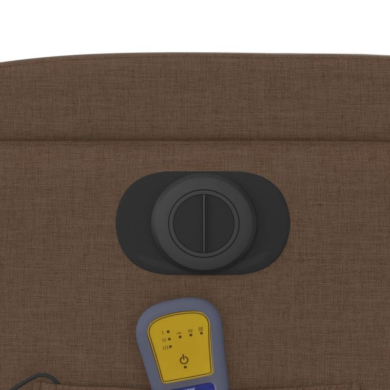 Ingrijire personala si Cosmetice - Sanatate si wellness - Articole wellness - Fotolii de masaj - Fotoliu electric de masaj rabatabil cu ridicare, maro, textil - Infinity.ro