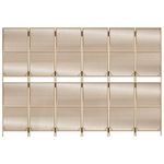 Casa si Gradina - Decoratiuni - Pereti despartitori si paravane - Separator de camera cu 6 panouri, bej, poliratan, model țesătură cu linii, mărime 294x200 cm - Infinity.ro