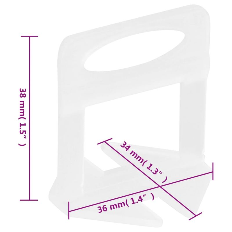 Casa si Gradina - Constructii - Gresie si faianta - Accesorii gresie si faianta - Cleme de nivelare a placilor 2500 buc 1 mm - Infinity.ro