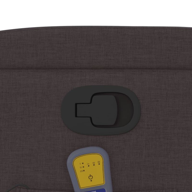 Ingrijire personala si Cosmetice - Sanatate si wellness - Articole wellness - Fotolii de masaj - Fotoliu de masaj rabatabil, maro inchis, material textil - Infinity.ro