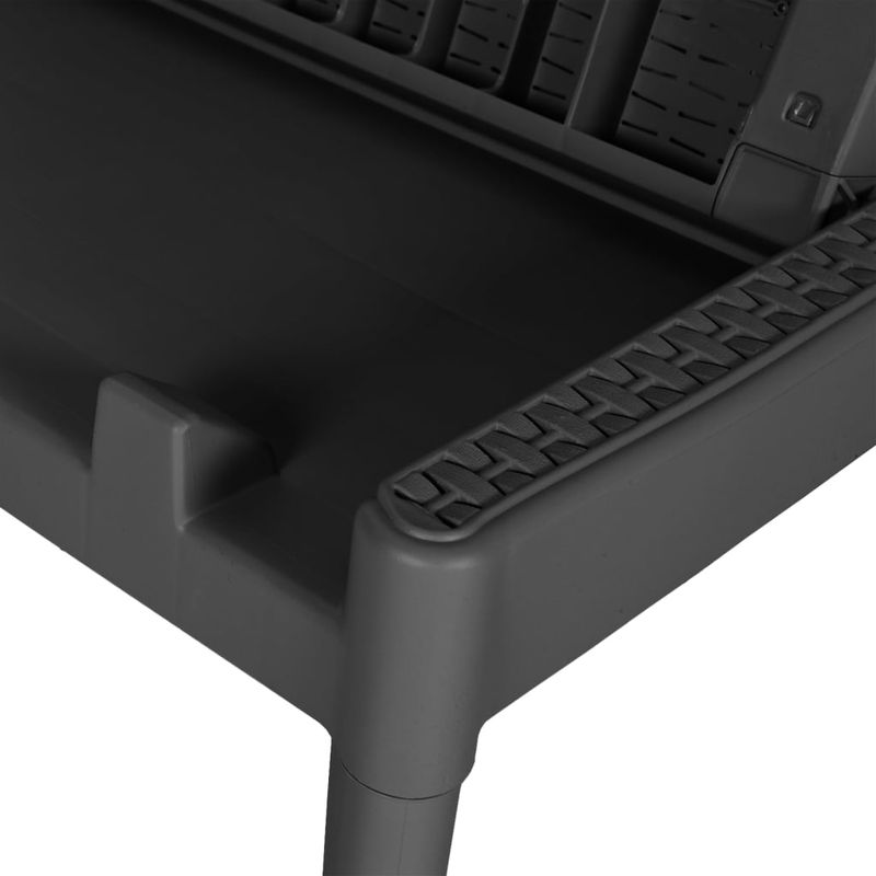 Casa si Gradina - Gradina si terasa - Mobilier exterior - Scaune si sezlonguri gradina - Sezlong, antracit, 186x60x29 cm, PP - Infinity.ro