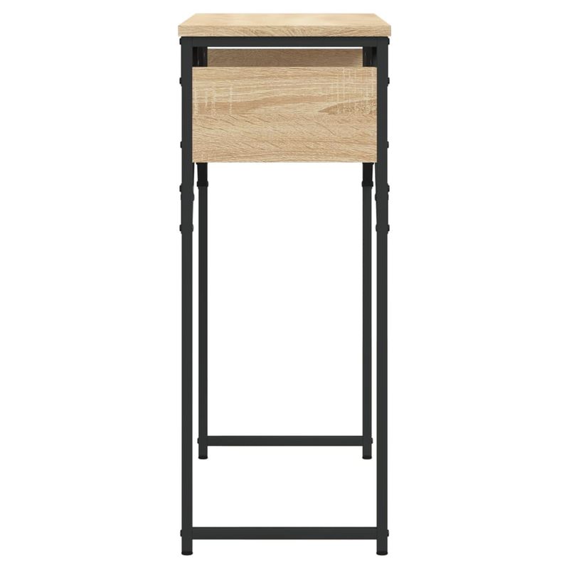 Casa si Gradina - Mobilier - Comode si corpuri - Console - Masuta consola cu raft stejar sonoma 75x30x75 cm lemn prelucrat - Infinity.ro