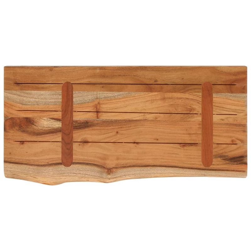 Casa si Gradina - Mobilier - Biblioteci si rafturi - Rafturi - Raft perete 60x30x2,5 cm dreptunghiular lemn acacia margine vie - Infinity.ro