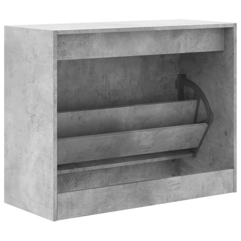 Casa si Gradina - Mobilier - Organizare si depozitare - Organizator incaltaminte - Pantofar, gri beton, 80x34x63 cm, lemn prelucrat - Infinity.ro