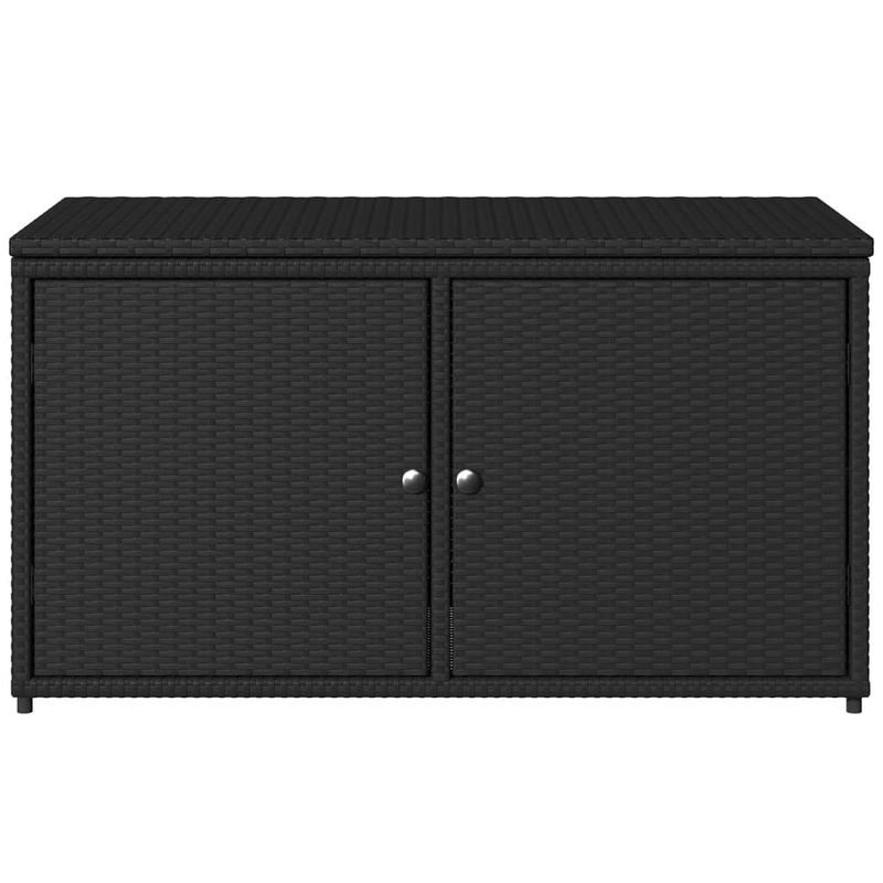 Casa si Gradina - Gradina si terasa - Mobilier exterior - Dulapuri si lazi depozitare exterior - Dulap depozitare de gradina, negru, 110x55x60,5 cm, poliratan - Infinity.ro