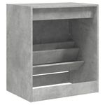Casa si Gradina - Mobilier - Organizare si depozitare - Organizator incaltaminte - Pantofar, gri beton, 60x42x69 cm, lemn compozit - Infinity.ro