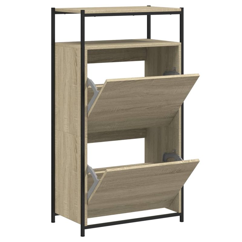 Casa si Gradina - Mobilier - Organizare si depozitare - Organizator incaltaminte - Pantofar, stejar sonoma, 60x34x112 cm, lemn compozit - Infinity.ro