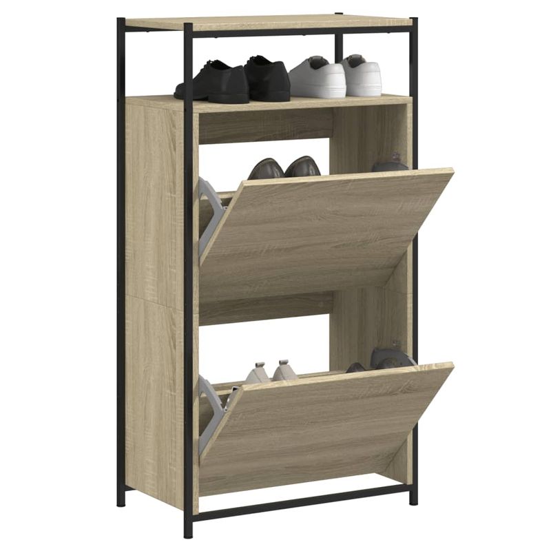 Casa si Gradina - Mobilier - Organizare si depozitare - Organizator incaltaminte - Pantofar, stejar sonoma, 60x34x112 cm, lemn compozit - Infinity.ro