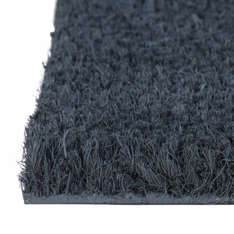 Casa si Gradina - Textile si covoare - Covoare - Covoare casa - Covoras de usa semirotund, Gri inchis, 50x80 cm, fibre de cocos - Infinity.ro