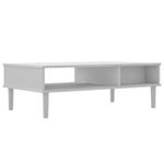 Casa si Gradina - Mobilier - Mese si birouri - Masute de cafea - Masa de cafea SENJA aspect ratan alb 100x55x33 cm lemn masiv - Infinity.ro