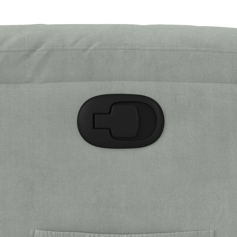 Casa si Gradina - Mobilier - Scaune si fotolii - Fotolii - Fotoliu rabatabil cu ridicare, gri deschis, catifea - Infinity.ro