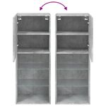 Casa si Gradina - Mobilier - Comode si corpuri - Comode - Comoda TV cu lumini LED, gri beton, 40,5x30x102 cm - Infinity.ro