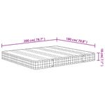 Casa si Gradina - Mobilier - Saltele si somiere - Saltele - Saltea cu arcuri bonnell, fermitate medie, 180x200 cm - Infinity.ro
