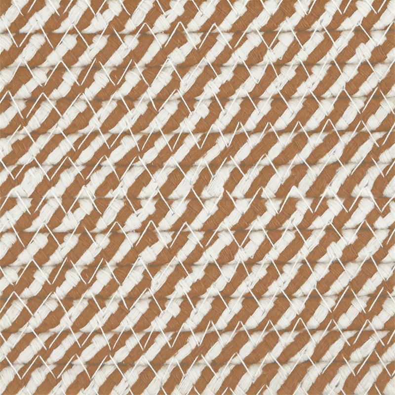 Casa si Gradina - Sanitare - Suporturi si accesorii baie - Accesorii baie - Cos de rufe, maro si alb, Ø55x36 cm, bumbac - Infinity.ro