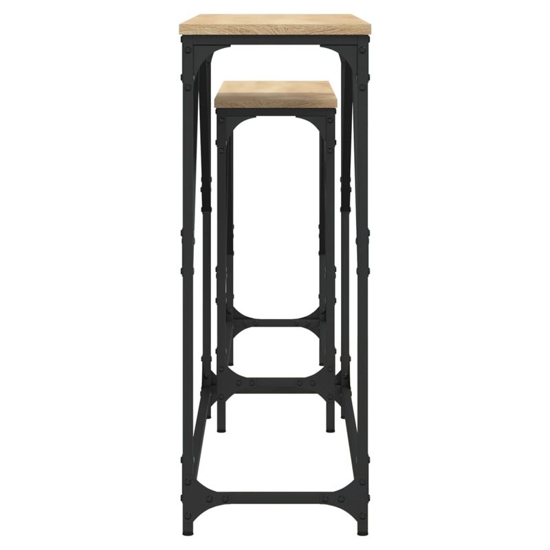 Casa si Gradina - Mobilier - Mese si birouri - Mese living - Mese console suprapuse, 2 buc, stejar sonoma, lemn prelucrat - Infinity.ro