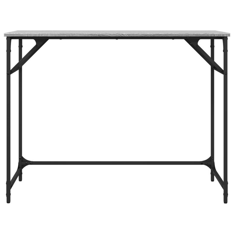 Casa si Gradina - Mobilier - Mese si birouri - Birouri - Birou gri sonoma 100x45x76 cm lemn/otel vopsit electrostatic - Infinity.ro