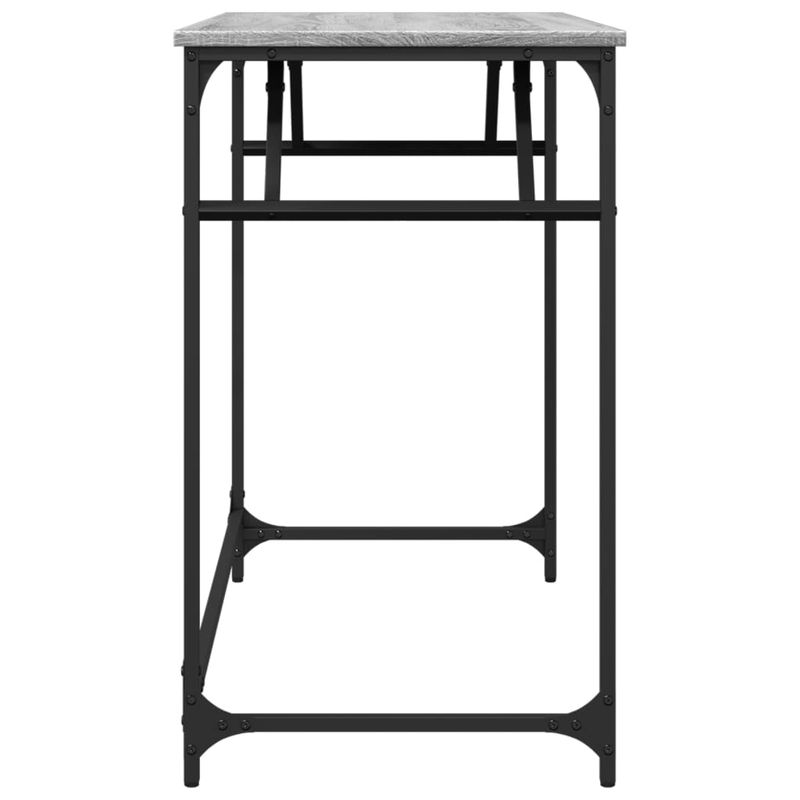 Casa si Gradina - Mobilier - Mese si birouri - Birouri - Birou gri sonoma 100x45x76 cm lemn/otel vopsit electrostatic - Infinity.ro