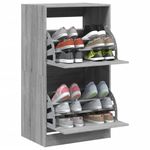 Casa si Gradina - Mobilier - Organizare si depozitare - Organizator incaltaminte - Pantofar cu 2 sertare rabatabile, gri sonoma, 60x42x108 cm - Infinity.ro