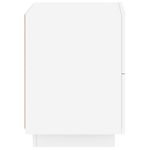 Casa si Gradina - Mobilier - Comode si corpuri - Noptiere - Noptiere cu lumini LED, 2 buc., alb, lemn prelucrat - Infinity.ro