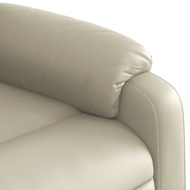 Casa si Gradina - Mobilier - Scaune si fotolii - Fotolii - Fotoliu rabatabil electric, crem, piele ecologica - Infinity.ro