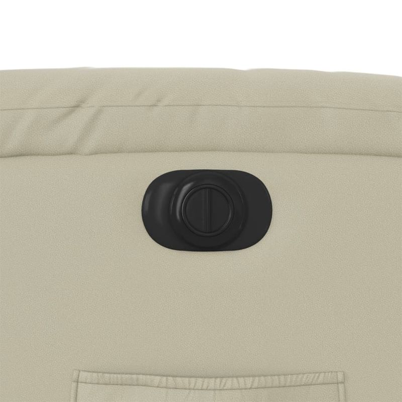 Casa si Gradina - Mobilier - Scaune si fotolii - Fotolii - Fotoliu rabatabil electric, crem, piele ecologica - Infinity.ro