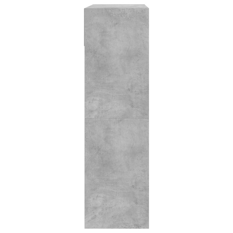 Casa si Gradina - Mobilier - Organizare si depozitare - Organizator incaltaminte - Dulap de pantofi 2 sertare rabatabile, gri beton, 80x34x116 cm - Infinity.ro