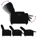 Casa si Gradina - Mobilier - Scaune si fotolii - Fotolii - Fotoliu rabatabil electric, negru, material textil - Infinity.ro
