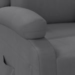 Casa si Gradina - Mobilier - Scaune si fotolii - Fotolii - Fotoliu rabatabil, gri, piele ecologica - Infinity.ro