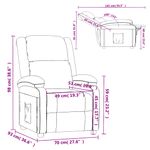 Casa si Gradina - Mobilier - Scaune si fotolii - Fotolii - Fotoliu rabatabil, gri, piele ecologica - Infinity.ro