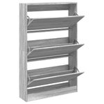 Casa si Gradina - Mobilier - Organizare si depozitare - Organizator incaltaminte - Pantofar, gri sonoma, 80x21x125,5 cm, lemn prelucrat - Infinity.ro