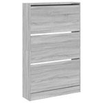 Casa si Gradina - Mobilier - Organizare si depozitare - Organizator incaltaminte - Pantofar, gri sonoma, 80x21x125,5 cm, lemn prelucrat - Infinity.ro