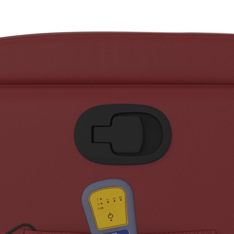 Ingrijire personala si Cosmetice - Sanatate si wellness - Articole wellness - Fotolii de masaj - Fotoliu de masaj rabatabil vertical, rosu vin, piele ecologica - Infinity.ro