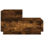 Casa si Gradina - Mobilier - Comode si corpuri - Noptiere - Noptiera cu lumini LED, stejar fumuriu, 70x36x40,5 cm - Infinity.ro