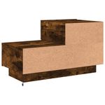 Casa si Gradina - Mobilier - Comode si corpuri - Noptiere - Noptiera cu lumini LED, stejar fumuriu, 70x36x40,5 cm - Infinity.ro
