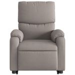 Casa si Gradina - Mobilier - Scaune si fotolii - Fotolii - Fotoliu electric rabatabil cu ridicare, gri taupe, textil - Infinity.ro