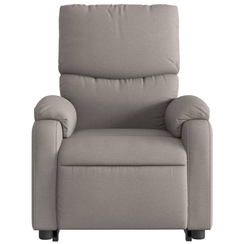 Casa si Gradina - Mobilier - Scaune si fotolii - Fotolii - Fotoliu electric rabatabil cu ridicare, gri taupe, textil - Infinity.ro