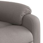 Casa si Gradina - Mobilier - Scaune si fotolii - Fotolii - Fotoliu electric rabatabil cu ridicare, gri taupe, textil - Infinity.ro