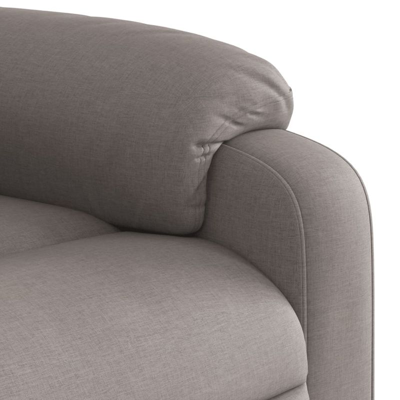 Casa si Gradina - Mobilier - Scaune si fotolii - Fotolii - Fotoliu electric rabatabil cu ridicare, gri taupe, textil - Infinity.ro