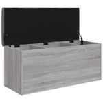 Casa si Gradina - Mobilier - Canapele si coltare - Banchete - Banca de depozitare, gri sonoma, 102x42x45 cm, lemn prelucrat - Infinity.ro