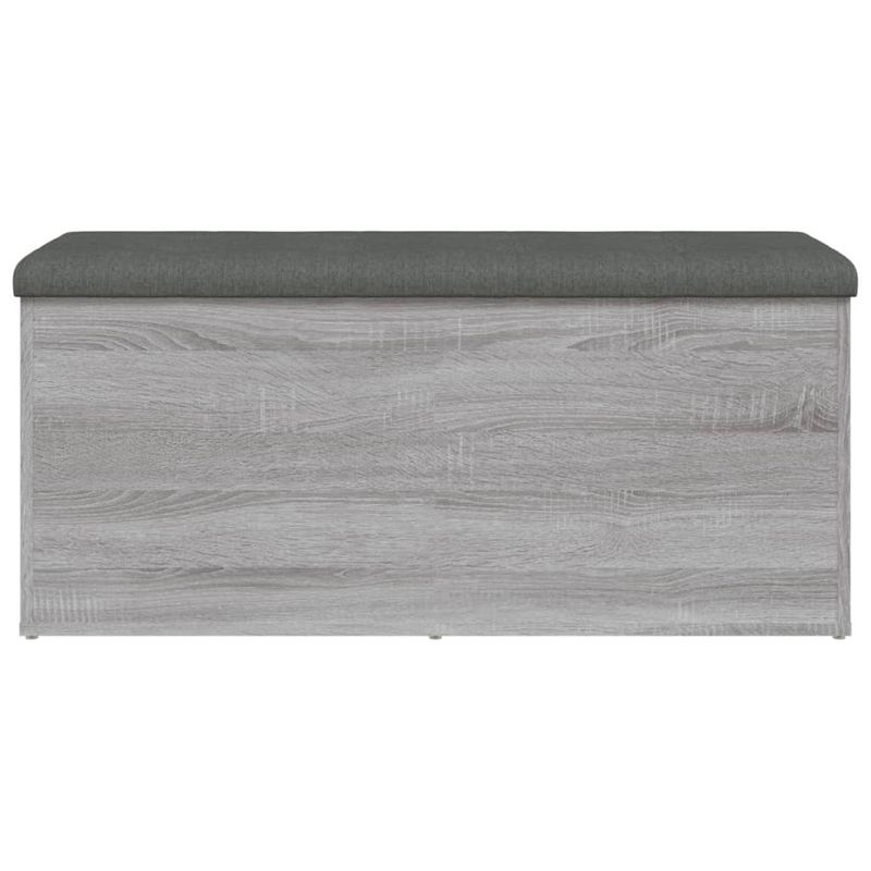 Casa si Gradina - Mobilier - Canapele si coltare - Banchete - Banca de depozitare, gri sonoma, 102x42x45 cm, lemn prelucrat - Infinity.ro