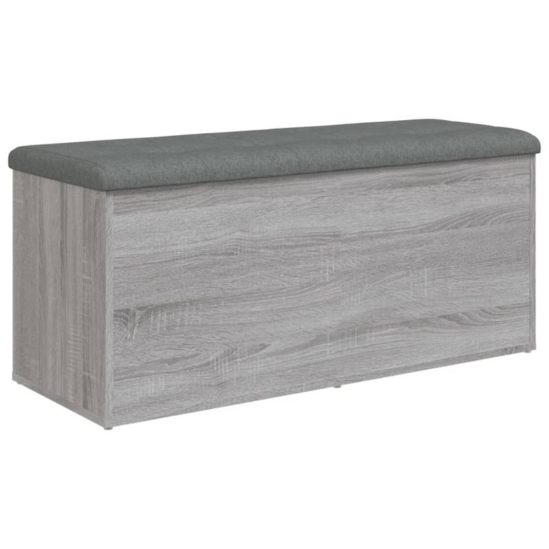 Casa si Gradina - Mobilier - Canapele si coltare - Banchete - Banca de depozitare, gri sonoma, 102x42x45 cm, lemn prelucrat - Infinity.ro