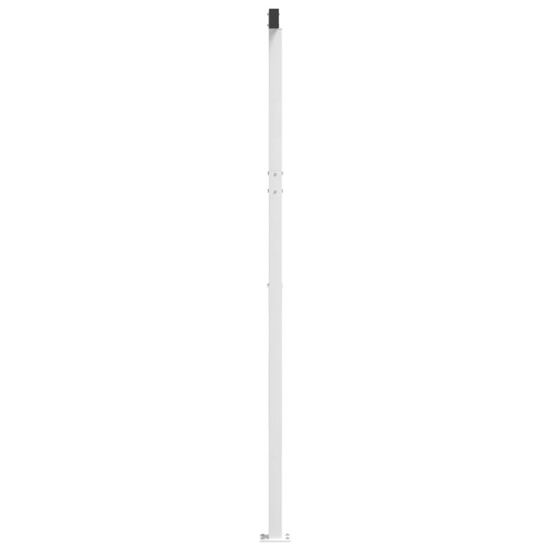 Casa si Gradina - Gradina si terasa - Umbrele si pavilioane - Umbrele - Set stalp pentru copertina, alb, 600x245 cm, fier - Infinity.ro
