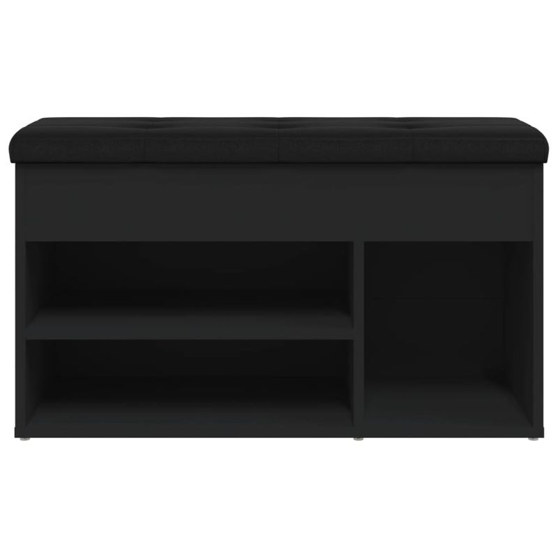 Casa si Gradina - Mobilier - Organizare si depozitare - Bancute - Banca de pantofi, negru, 82x32x45,5 cm, lemn prelucrat - Infinity.ro