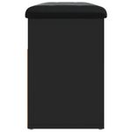 Casa si Gradina - Mobilier - Organizare si depozitare - Bancute - Banca de pantofi, negru, 82x32x45,5 cm, lemn prelucrat - Infinity.ro