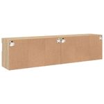 Casa si Gradina - Mobilier - Comode si corpuri - Comode - Comoda TV de perete cu LED, 2 buc. stejar sonoma, 80x30x40 cm - Infinity.ro