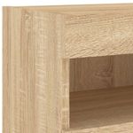 Casa si Gradina - Mobilier - Comode si corpuri - Comode - Comoda TV de perete cu LED, 2 buc. stejar sonoma, 80x30x40 cm - Infinity.ro