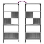Casa si Gradina - Mobilier - Biblioteci si rafturi - Biblioteci - Biblioteca cu 5 niveluri gri sonoma 76x33x188,5cm lemn compozit - Infinity.ro