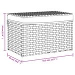 Market - Spalare si intretinere rufe - Uscatoare de rufe si accesorii - Cos de rufe cu capac, gri, 55,5x35x34 cm, poliratan - Infinity.ro