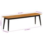 Casa si Gradina - Mobilier - Canapele si coltare - Banchete - Banca, 160x40x45 cm, lemn masiv de mango si fier - Infinity.ro