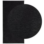 Casa si Gradina - Textile si covoare - Covoare - Covoare casa - Covor HUARTE, fir scurt, moale si lavabil, negru, 100x200 cm - Infinity.ro